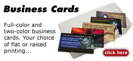 Business Cards Flat or Raised Ink Online Ordering